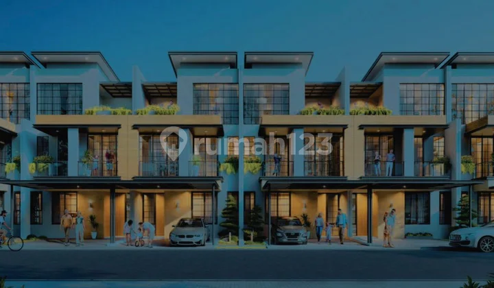 Installment Sale 37 Million or 4.9 Billion for Okinawa Gesashi 3-Storey House in Pasir Putih Residence Pik2 - Selling House Cluster Okinawa 7X18 Gesashi 3 Floors at Pasir Putih Residences Pik 2