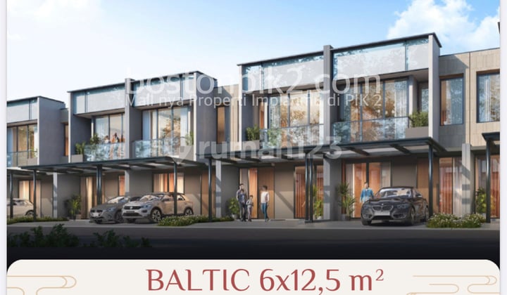 Jual Cicilan 70 Juta Rumah Bagan Cluster Kapitan 1 Pik 2 6x12,5 Baltic Hoek 87,5 M2 2 Lantai Dp 0% Selama 5 Tahun