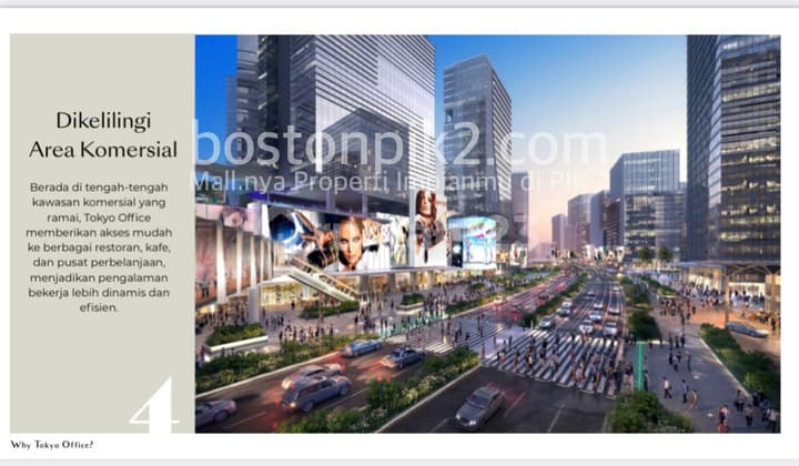 Jual Cicilan 66 Juta Perdana New Office Tower Tokyo Riverside Pik 2 135 Sqm Unit C D K L Dp 0% Kas Bertahap 60x