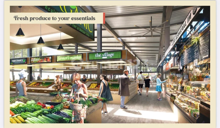 For Sale Only IDR 31 Million or 3.7m Shop House Fresh Market 2 67 Sqm 4.5x15 Corner 2 Floors Near Millennial House PIK 2