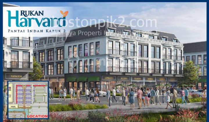 Jual Cicilan 39 Juta Rukan Harvard Boulevard Pik 2 4,5x12,5 56 M2 3 Lantai Program Dp 0% Selama 24 Bulan