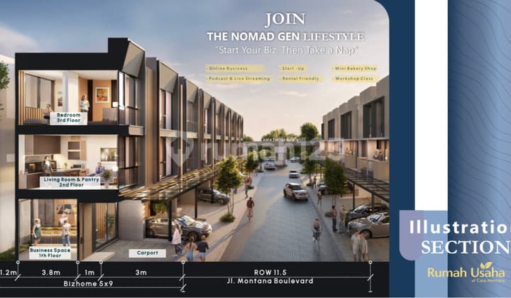 Jual 8 Juta Atau 1,8m New Rumah Usaha At Casa Montana Pik2 3 Lantai - Sell Business House 3 Floor At Casa Montana Pik 2