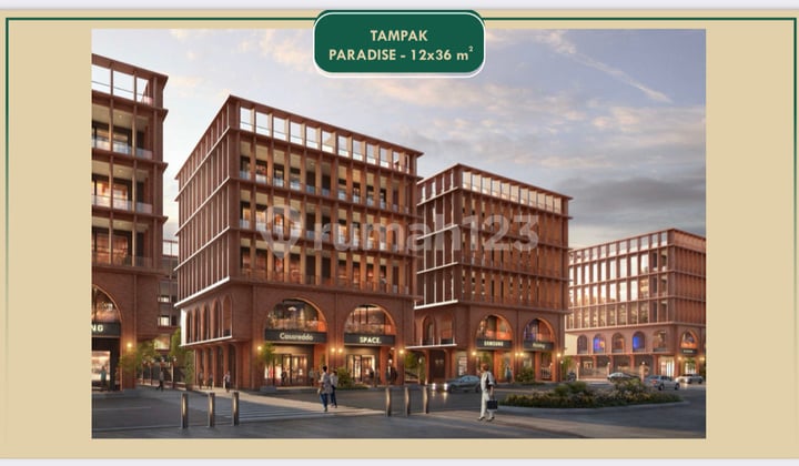 Jual Hanya 181 Juta Soho Ginza Pik 2 432 M2 12x36 Paradise 5 Lantai Program Dp 0% Selama 2 Tahun - Sell Only 181 Million Soho Ginza 12x36 432 M2 Paradise