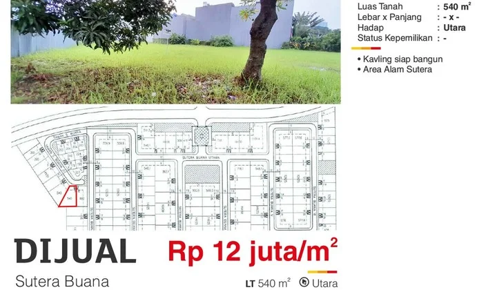 Hot Listing Dijual Kavling Siap Bangun Sutera Buana Alam Sutera Hot Listing Dijual Kavling Siap Bangun Sutera Buana Alam Sutera