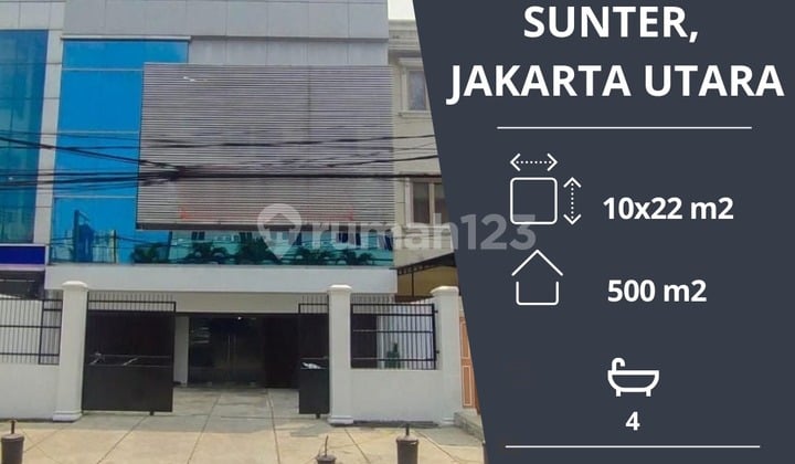 Dijual cepat unit ruko di sunter siap huni harga nego 3 lantai