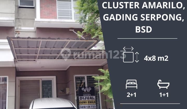 Dijual cepat unit rumah di cluster Amarilo Gading Serpong harga Nego