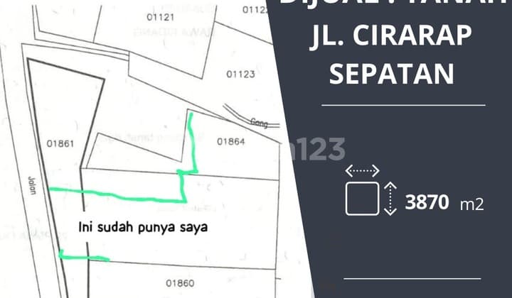 Dijual cepat tanah di ciracap rawa kidang sepatan harga nego