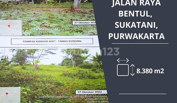 Dijual cepat tanah di raya bendul purwakarta jawa barat harga nego
