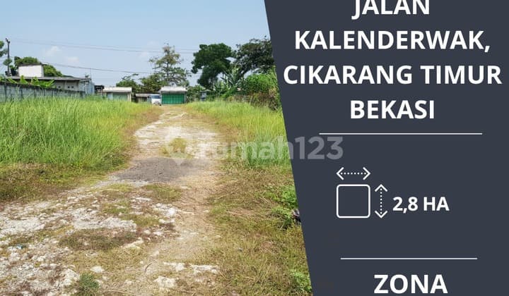 Dijual cepat tanah di jalan kalenderwak panjang cikarang timur zona industri harga nego
