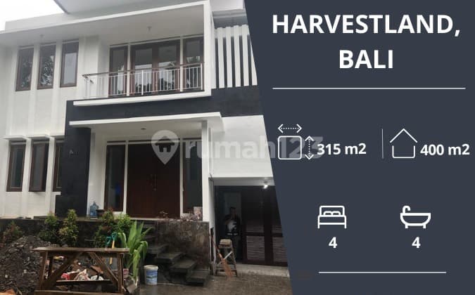 For sale quick villa in Harvestland Bypass Bali housing estate, move-in ready, fully furnished.