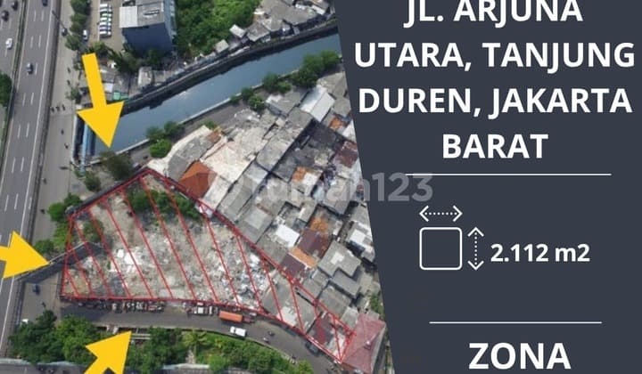 Dijual cepat tanah di arjuna utara tanjung duren jakarta barat zona komersil harga nego