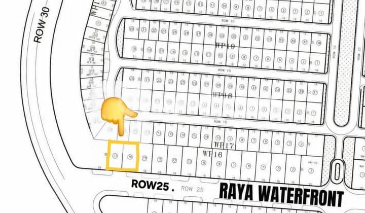 Dijual Kavlingan Raya Waterfron Citraland Surabaya