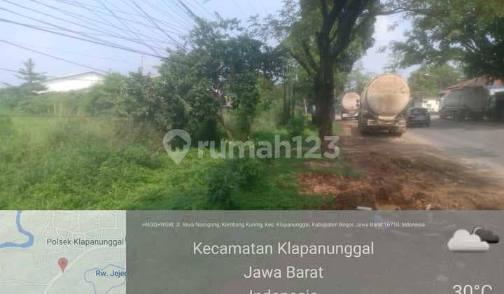 Dijual Tanah Di Pinggir Jalan Di Gn Putri Kab Bogor