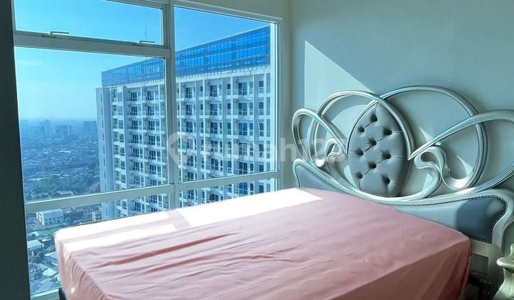 For Sale Puri Mansion Apartment 49m2, 2 BR Furnished 37th Floor City View