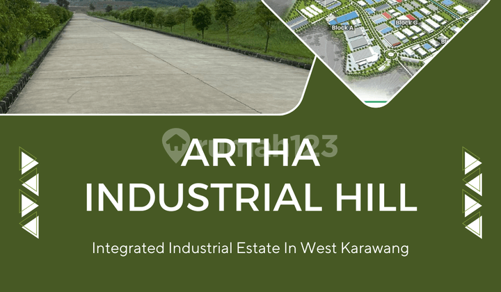 Premium Tanah Industri Artha Hill Industrial 10 Ha Karawang