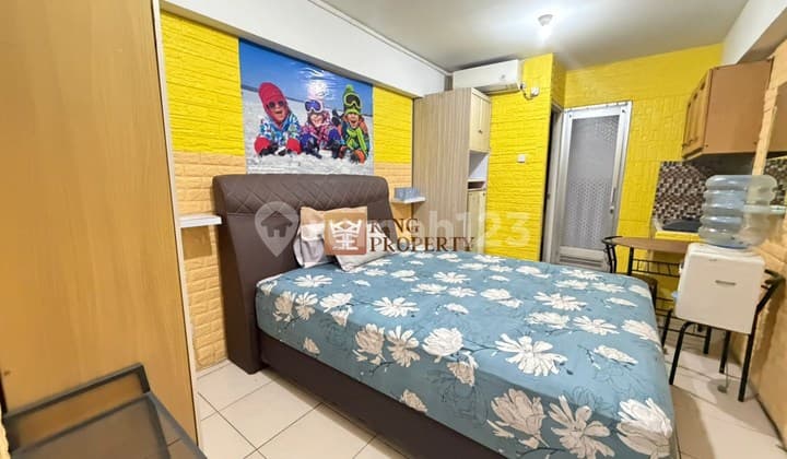Buruan! Studio Murah Furnish Siap Huni dengan View Pool, Apartemen Green Bay Pluit Greenbay