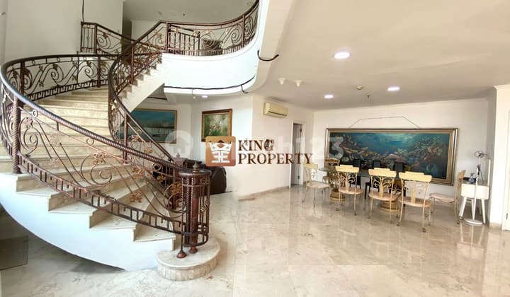 Jarang Ada! Feel Private House Penthouse 255M² 2 Lantai Apartemen Mitra Bahari-Luas Gila, City View
