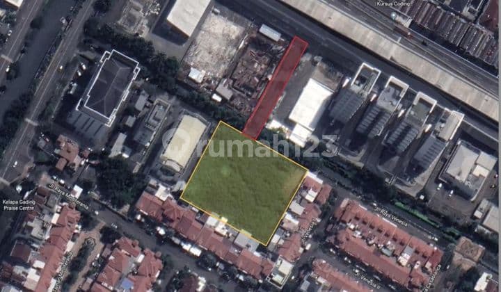 Tanah Luas 4629 M² Hgb Jl. Boulevard Bukit Gading Jakarta Utara