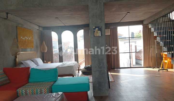 Brand New Industrial Style House With Rooftop Space at Kerobokan