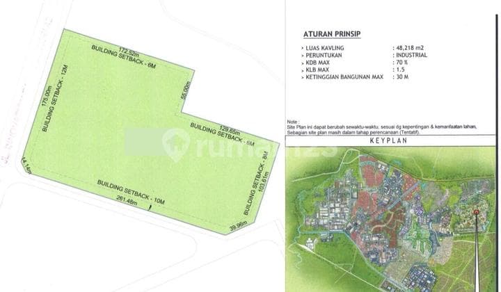 DIJUAL TANAH INDUSTRI DI CIKARANG