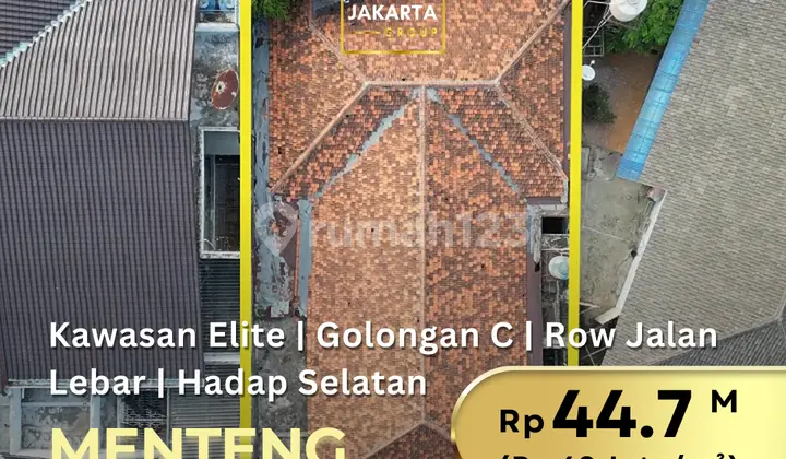 Menteng Termurah Jalan Mangun sarkoro, Persegi, Golongan C Jalan Lebar