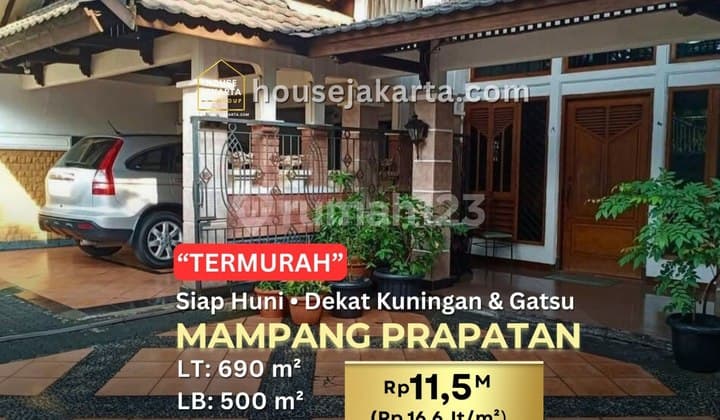 Rumah Mampang Prapatan Termurah Siap Huni Dekat Gatsu Da& Kuningan