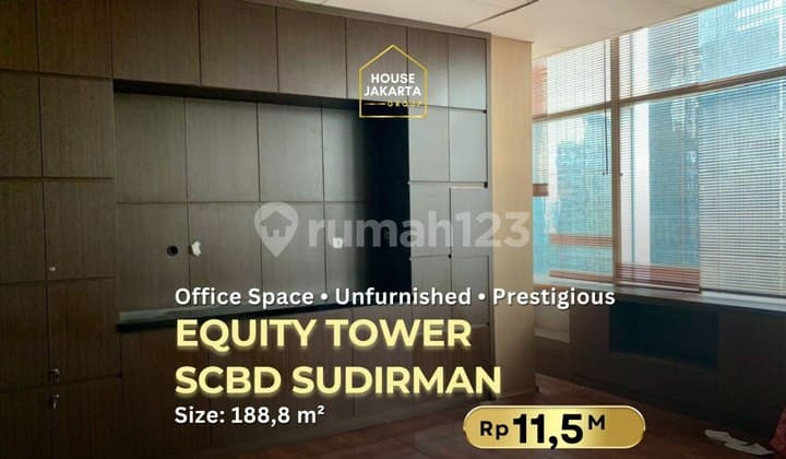 Office Space Equity Tower SCBD Sudirman Prestigious