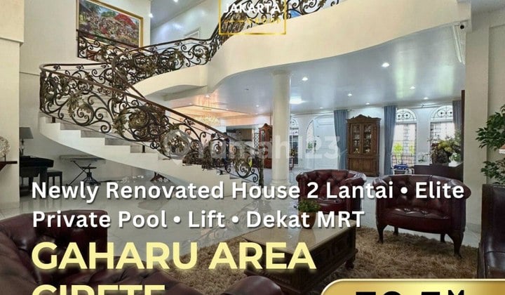 Gaharu MPR Cipete Rumah 2 Lantai Newly Renovated Private Pool & Lift