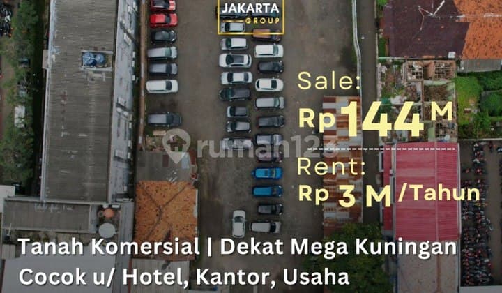 Tanah Komersial Dekat Mega Kuningan ijin Gedung Kantor Hotel Apartemen