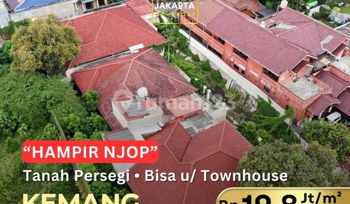 Kemang Tanah Hampir NJOP Bebas Banjir Bisa Buat Townhouse
