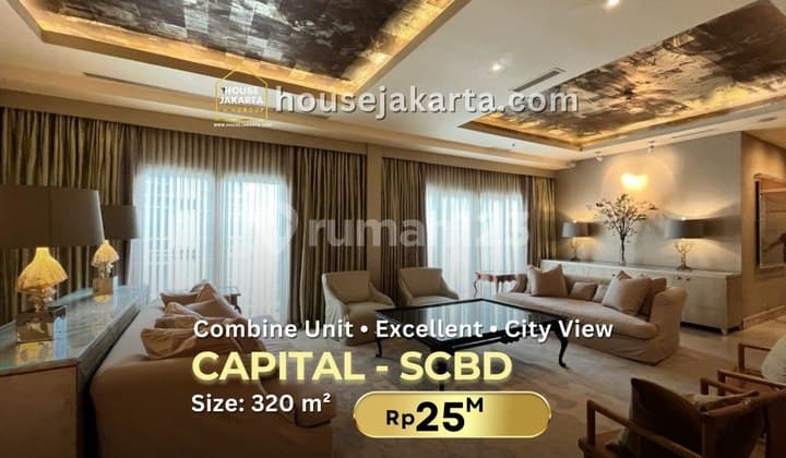 Capital Residence Scbd Excelent Apartment . Combine Unit . City View