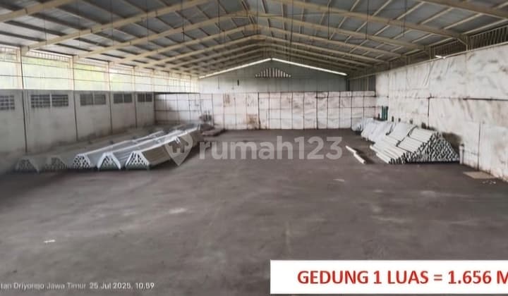 10 MENIT DARI EXIT TOL MASTRIP Disewakan Gudang Bambe Driyorejo Gresik 9250m2 Siap Pakai Dekat Keramik Diamond