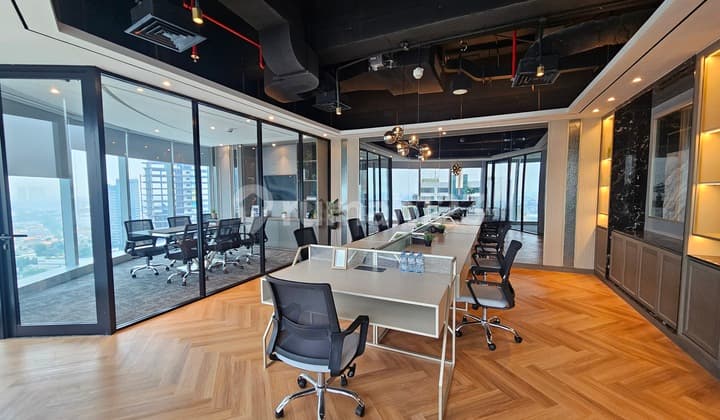 Furnish Mewah Pakuwon Tower Office Surabaya Office Strata Title 112m2 Connect Mall Diatas Tp6 Siap Pakai