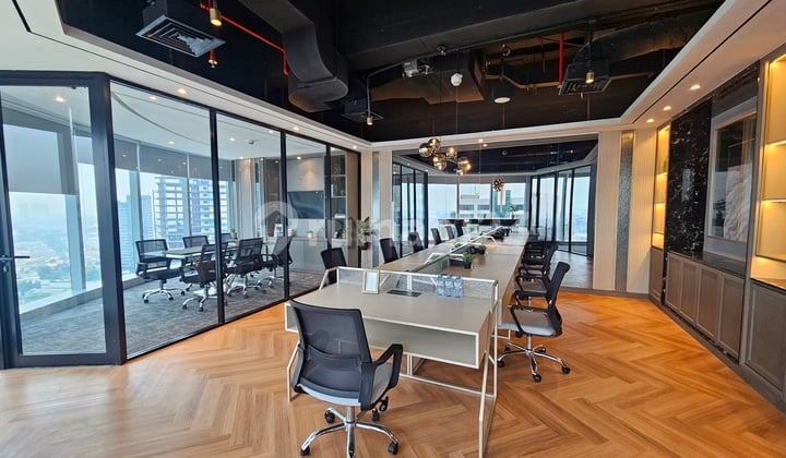 Luxury Furnished Pakuwon Tower Office Surabaya Strata Title 112m2 Connected to Mall Above Tp6 Ready for Use