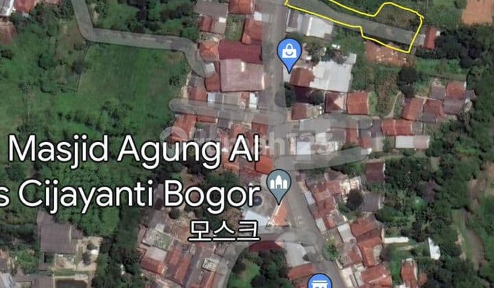 Tanah Luas 1431m2 Jl. Raya Cijayanti Bogor Cocok Untuk Villa