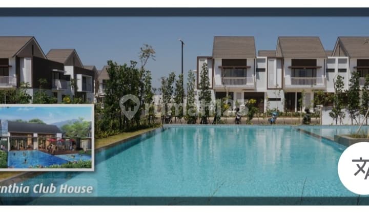 Sewa Rumah Siap Huni Cluster Cyntia Sudah Kanopi 2 Kamar @ Lantai Lapis Parket. di Summarecon