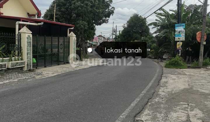 JUAL TANAH SISI JALAN RAYA PANGERAN DIPONEGORO JOGYAKARTA. DEKAT TOL. BANYAK RUKO DISEKITAR. JUAL CEPAT