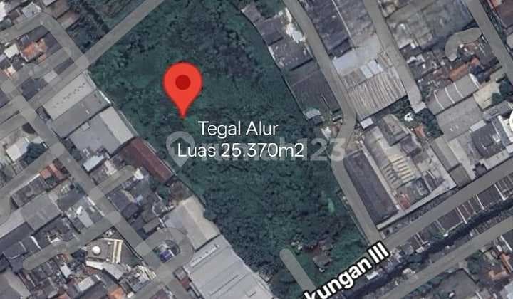 Dijual Tanah Pabrik/ Pergudangan di Tegal Alur, Kalideres, Jakarta Barat, Luas: 25.370 M², Harga Dibawah NJOP
