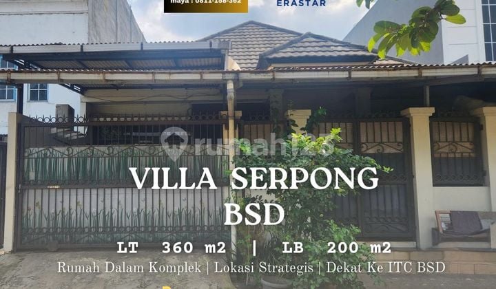 Rumah Perumahan Villa Serpong Akses dan Lokasi Strategis Dekat Itc BSD Tangerang Selatan