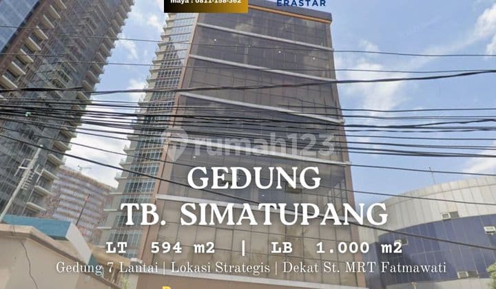 Gedung 7 Lantai Akses Bagus Lokasi Strategis Dekat MRT Jakarta Selatan