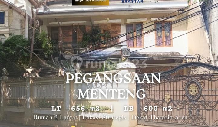 Rumah 2 Lantai Lokasi Strategis Akses Thamrin Menteng Jakarta Pusat