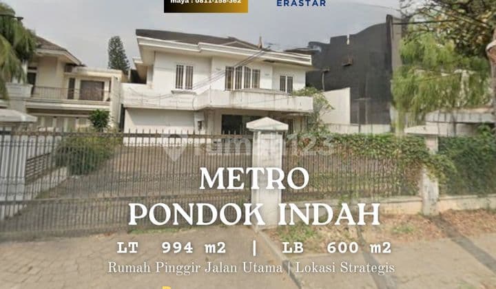 Dijual Rumah Jl Metro Pondok Indah Jalan Besar Jakarta