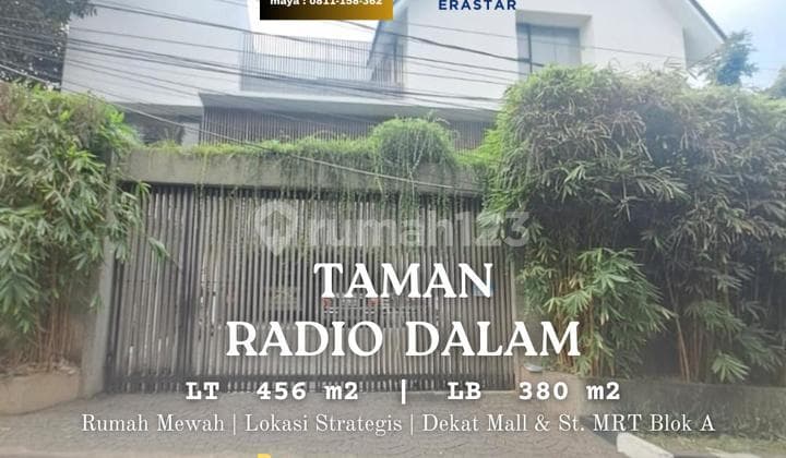 Rumah Luas Radio Dalam Dekat Mall dan Rs Pondok Indah Jakarta Selatan