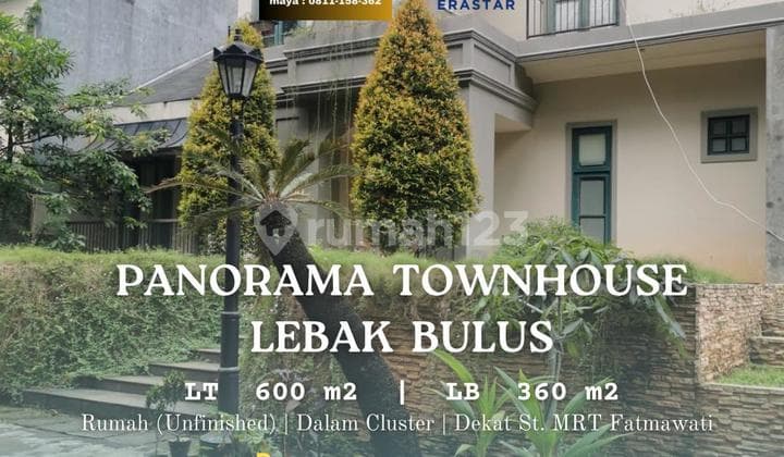 Dijual Rumah Lebakbulus Panorama Townhouse Jakarta Selatan