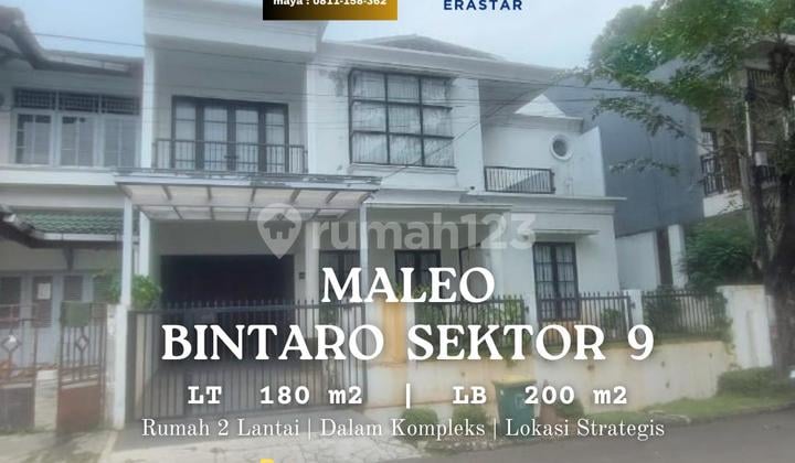 Rumah 2 Lantai Maleo Dalam Cluster Komplek Lokasi Strategis Bintaro Tangerang Selatan
