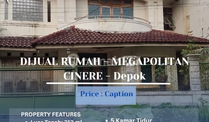 Di bawah NJOP - Rumah - Megapolitan Cinere - Depok