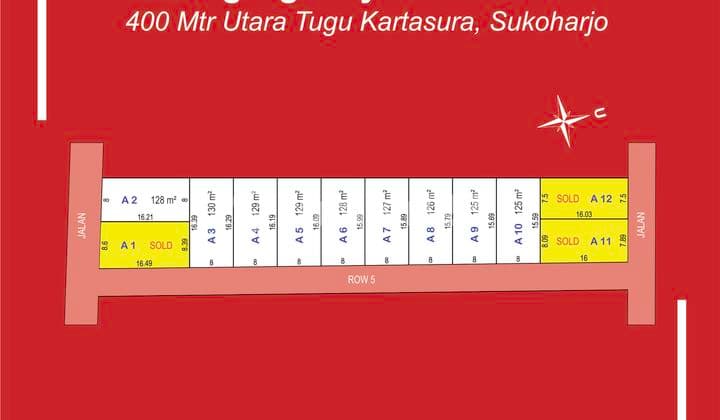 Tanah SHM Solo Barat Bisa Bayar Bertahap Dekat UMS-UIN