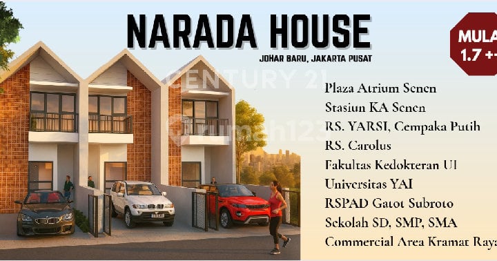 Narada House Primary Minimalis Strategis di Jakarta Pusat