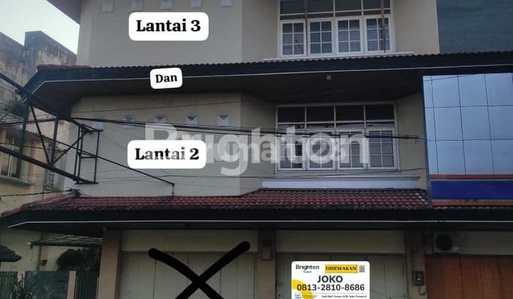 Strategic Commercial Building (Ruko) on Sudirman Street, 2nd & 3rd Floors.