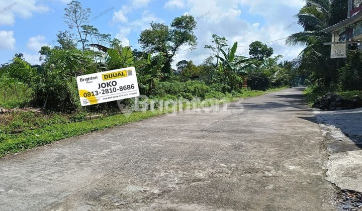 Tanah strategis pinggir jalan dan view Merapi